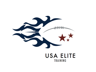 USA Elite logo - consideration 2 brand flames football sports stars usa