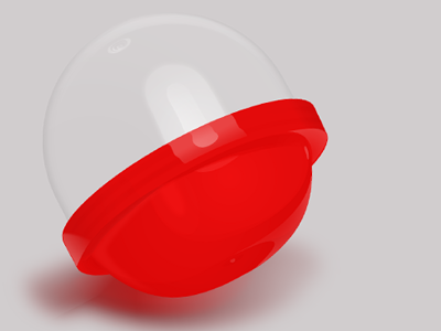 Capsule capsule illustrator red small toy vector