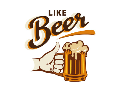 Beer logo graphic design logo vector