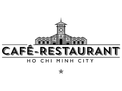 Cafe-Restaurant Ho Chi Minh City branding branding design illustration logo logodesign logotype restaurant design restaurant logo typography