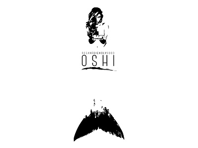 Oshi Restaurant Logo ai food logo mermaid ocean restaurant shopfront