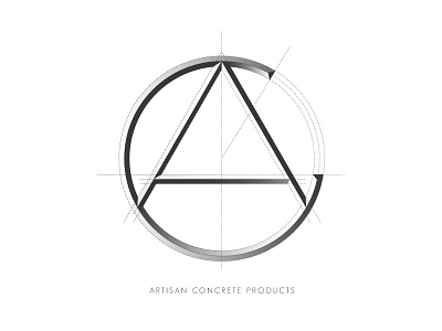 Artisan Concrete Products Logo artisan concrete logo outline products