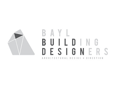 Architectural Firm Branding architectural branding geometric grey logo