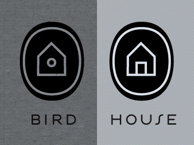 Birdhouse badge barn bird black circle grey house hut icon logo sticker white