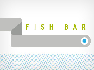 fish restaurant brand and website blue branding design fish green illustration vector web