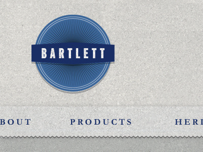 Bartlett2 blue logo navigation texture website