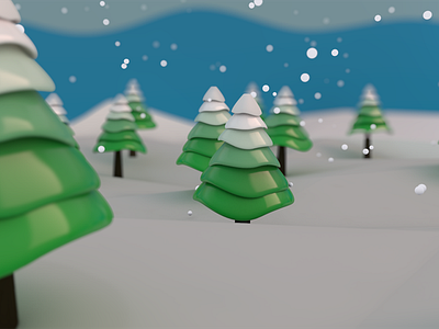 Navidad 3d christmas christmas tree cinema4d snow