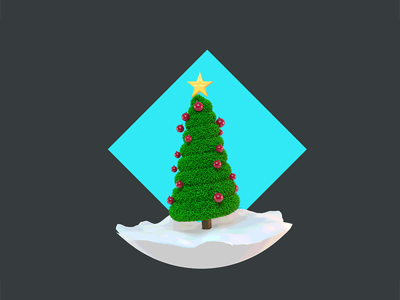 Tu Casa TV - Arbol christmas cinema4d gif house snow tree vray