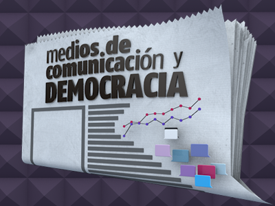 Medios y democracia 3d cinema4d opening title television tv