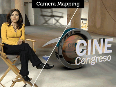 Camera Mapping animation c4d camera mapping cine cinema4d gif logo mexico motion television