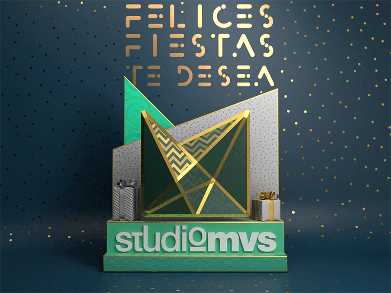 Studio MVS Felices Fiestas 2019 2020 animation chrismas design merry motion studio