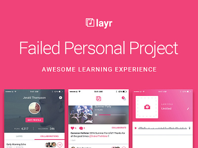 A Failed Personal Project app case study mobile music process ui uiux user experience user interface ux