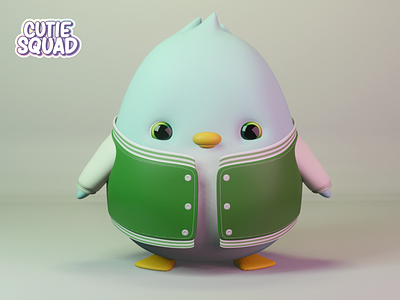 3D Penguin Ray 3d 3d art animation blender character character design characterdesign digital art illustration kawaii kawaii art