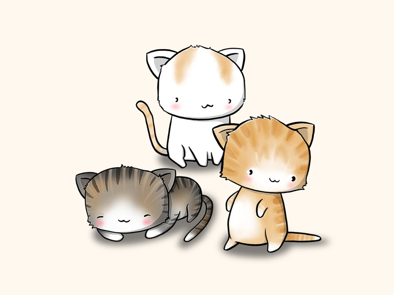 Kawaii Cats by CutieSquad on Dribbble