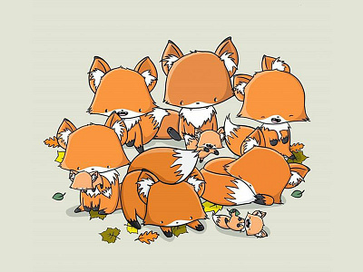 Cute Foxes character character design characterdesign cute fox digital art doodle doodle characters doodleart doodles fox foxes kawaii kawaii art