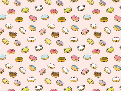 Kawaii Donuts Designs Themes Templates And Downloadable Graphic Elements On Dribbble