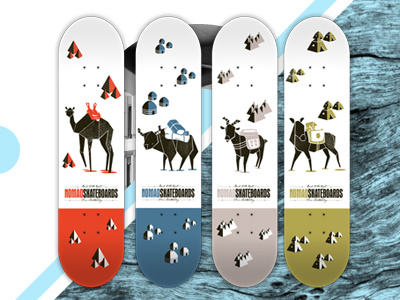 Animalseries christoph zedler illustration krid kridders nomad skateboards skateboards