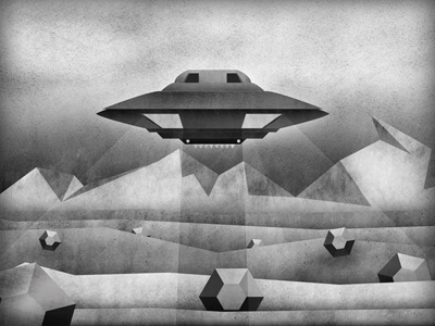 UFO Opener Illustration animation illustration texture
