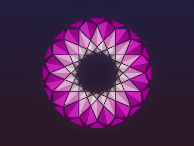 Eye art circle eye pink purple ring