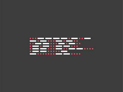 Morse code brand code. pattern.