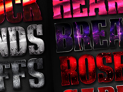 Love and Passion Styles high res layer styles love mothers day passion photoshop roses vday