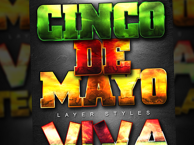 Cinco De Mayo Photoshop Layer Styles