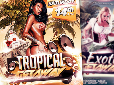 Tropical / Exotic Getaway Flyer