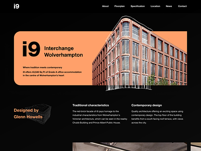 i9 property website architecture cssgrid design frontend design illustration property typography ui ux web design