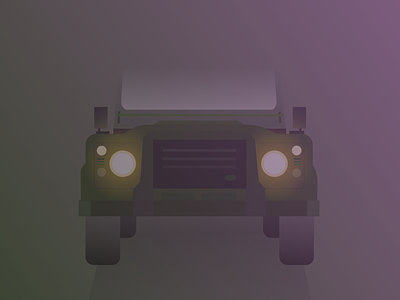 Foggy Defender car defender illustration mobile ui ux web design