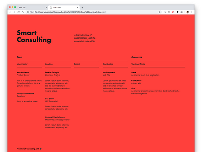 Swiss typographical UI