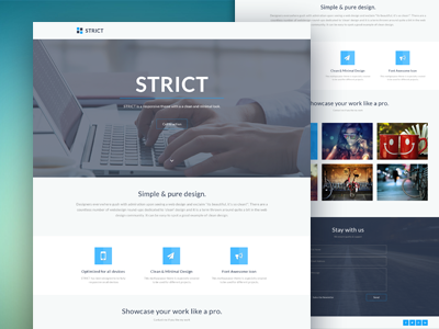 Strict Portfolio Template [Freebie]