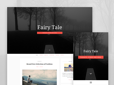 Fairytale - Blogging Theme for Ghost blog blogging disqus ghost itsekhtiar minimal mobile navigation responsive template theme typography