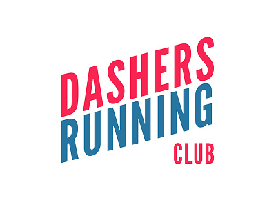 Dashers Running Club / Logo 2d art branding clean design graphic logo logotype modern popular simple typography