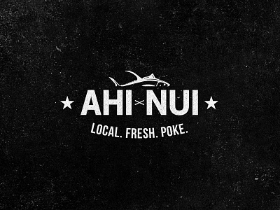 AHIxNUI / Logo #2 art crafted design fish graphic logo logotype old popular retro typography vintage