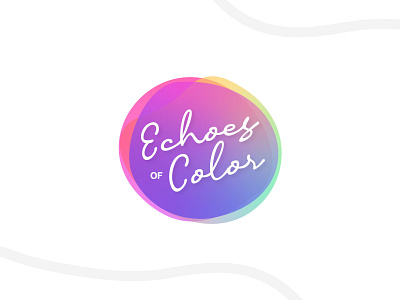 Echoes of color logo branding design graphic design illustration logo typography vector