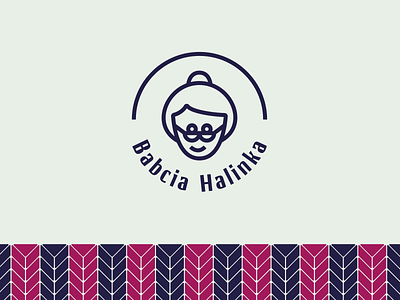 Babcia Halinka - Grandma Halinka logo art branding design graphic design icon illustrator logo minimal typography