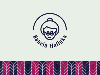 Babcia Halinka - Grandma Halinka logo art branding design graphic design icon illustrator logo minimal typography
