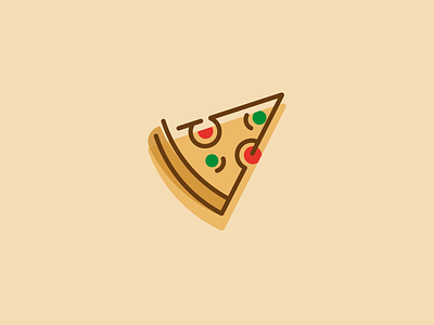 Pizza icon app art branding design graphic design icon illustration logo minimal vector