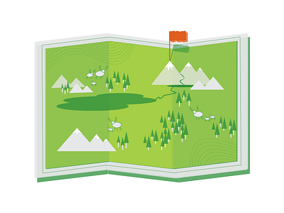 Explore Nature Map Icon