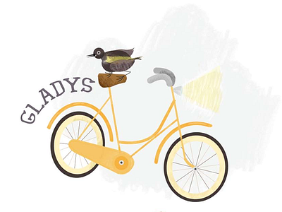 Gladys Flavias Bike books illustration sketch