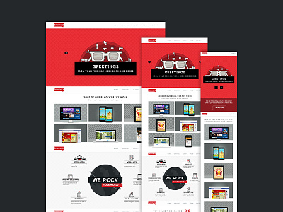 Bramerz — Digital Agency's Responsive Website clean cool creative crisp digital agency fun icons illustration red responsive website website design