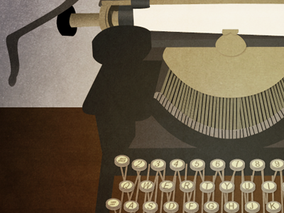 Thoroughly Modern Millie Poster keys letter musical typewriter