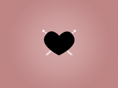Heart & Cross-Arrows arrow heart valentines