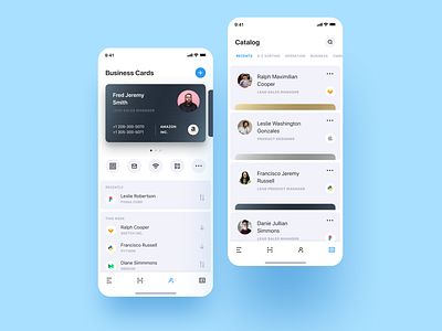 Personal CRM. Light Mode analize analytics analyzing app blue business card creative crm dashboard event finance fintech ios light product ui ux ux design white
