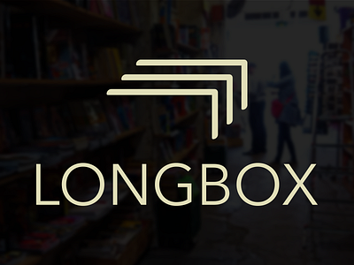 Longbox Logo comic books comics design icon logo longbox web web application