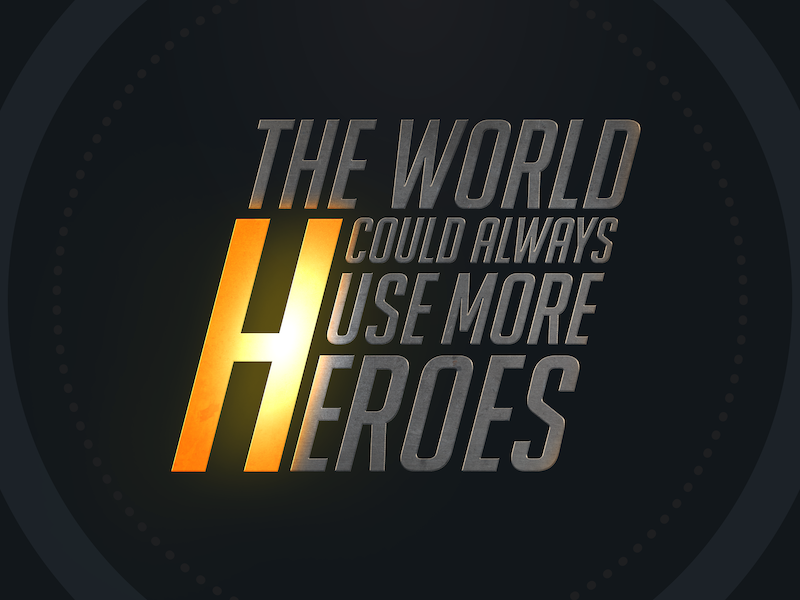 More Heroes text photoshop heroes tracer overwatch