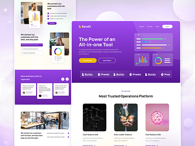 Business Landing Page design figma landing page typography ui ux web design website