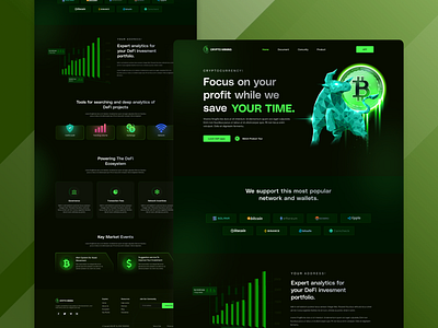 Crypto Currency Management Landing Page UI