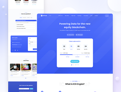 Cryptocurrency landing page UI Design design figma graphic design landing page ui uiux ux web design website website design