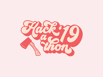 Let's get hackin' branding color design illustration lettering type typography